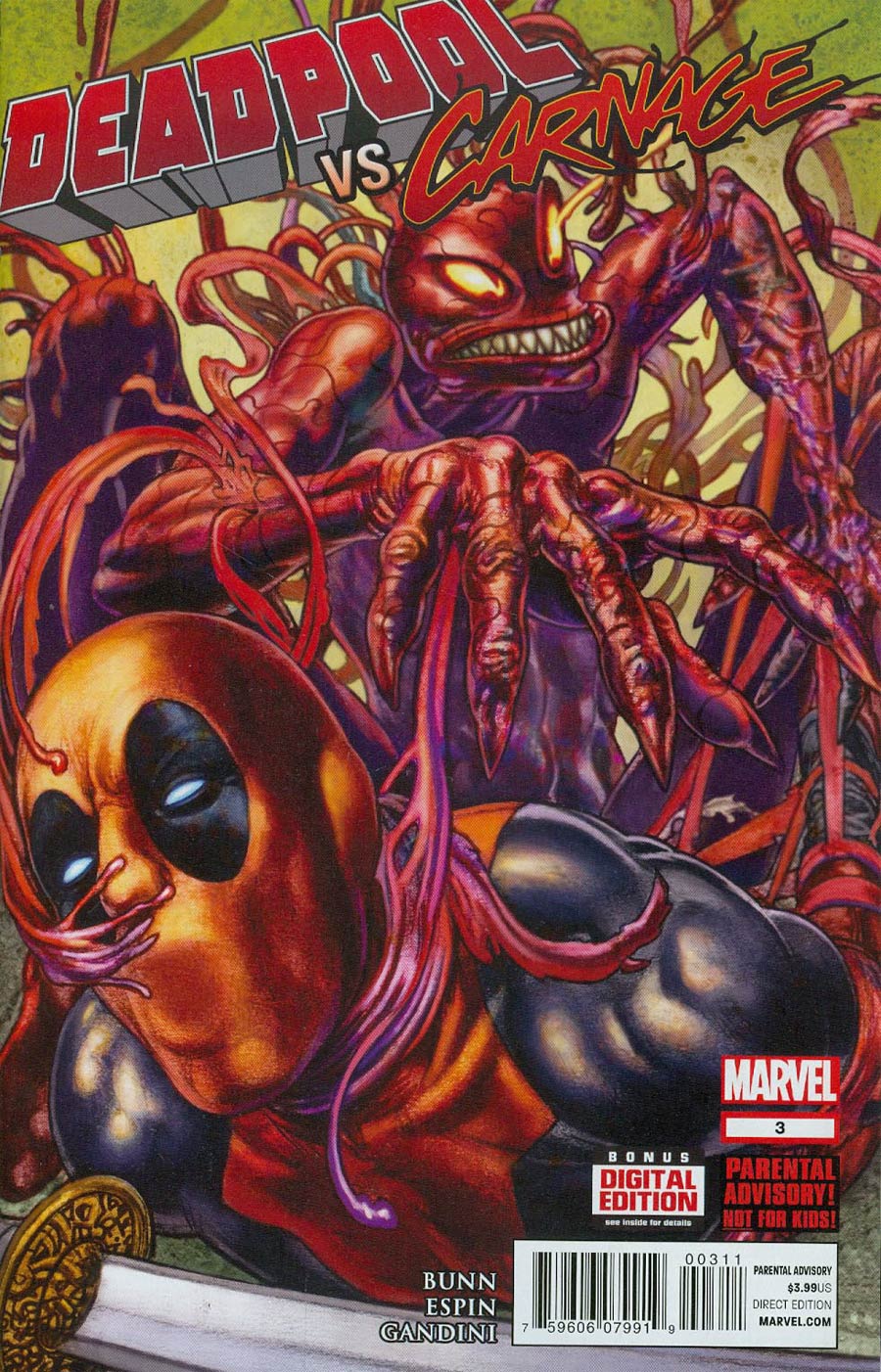 Deadpool vs Carnage #3 Cover A 1st Ptg Glenn Fabry Cover