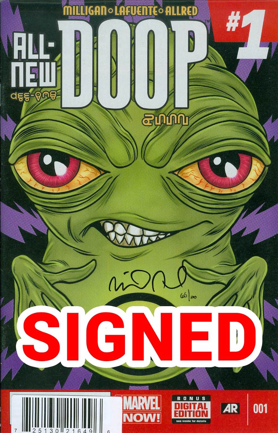 All-New Doop #1 Cover C DF Signed By Michael Allred