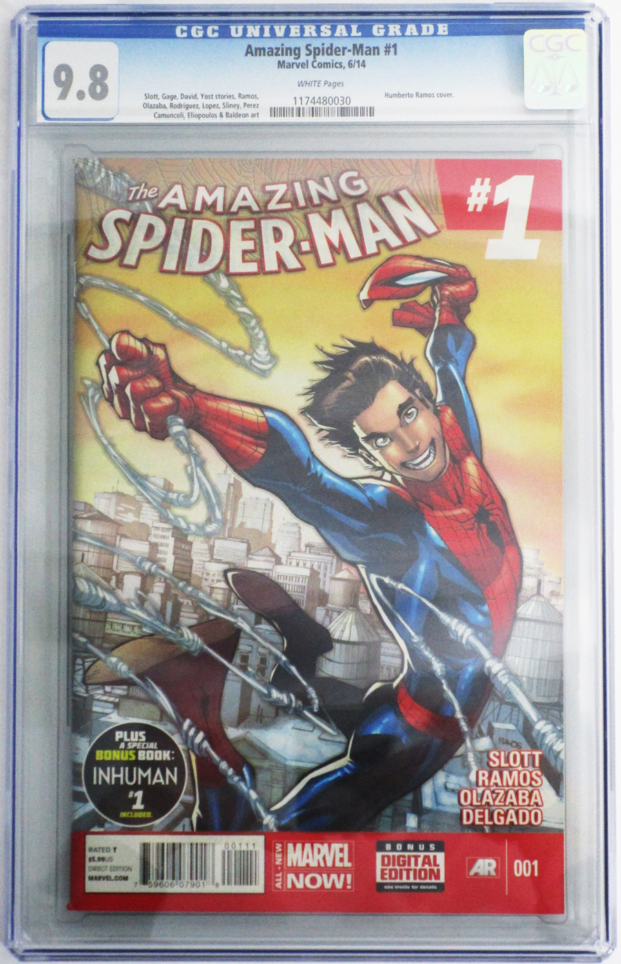 Amazing Spider-Man Vol 3 #1 Cover U DF CGC 9.8
