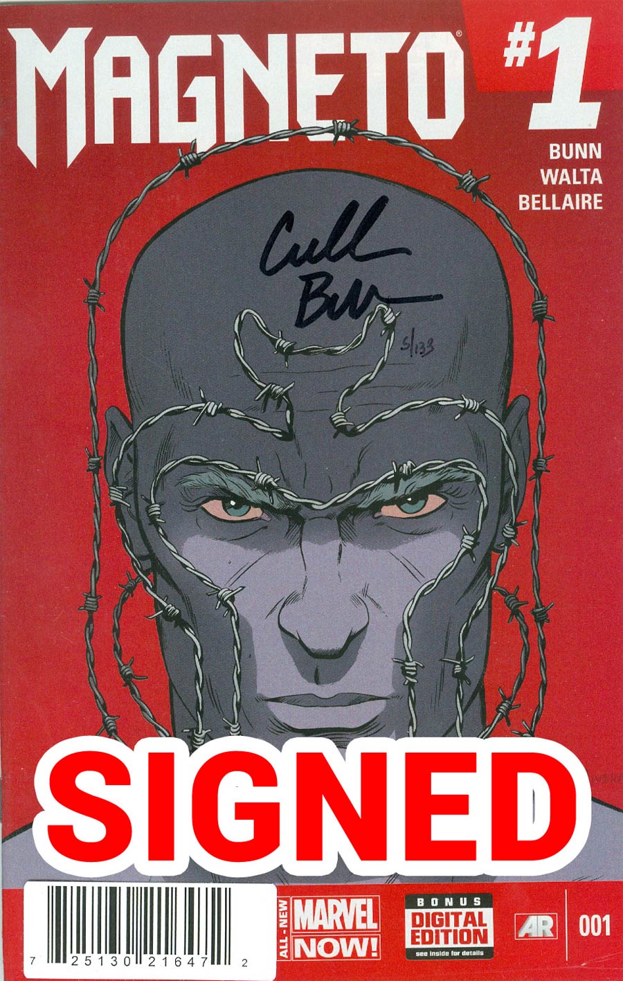 Magneto Vol 3 #1 Cover F DF Signed By Cullen Bunn