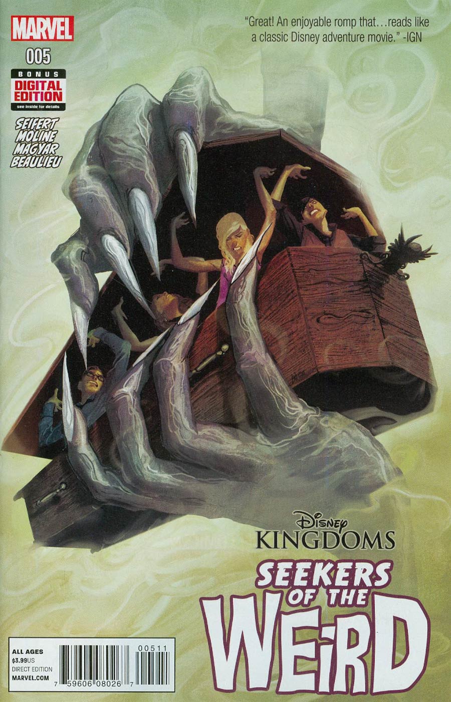 Disney Kingdoms Seekers Of The Weird #5 Cover A Regular Mike Del Mundo Cover
