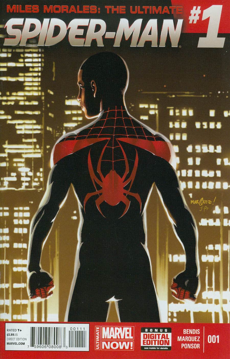 Miles Morales Ultimate Spider-Man #1 Cover A 1st Ptg Regular Dave Marquez Cover