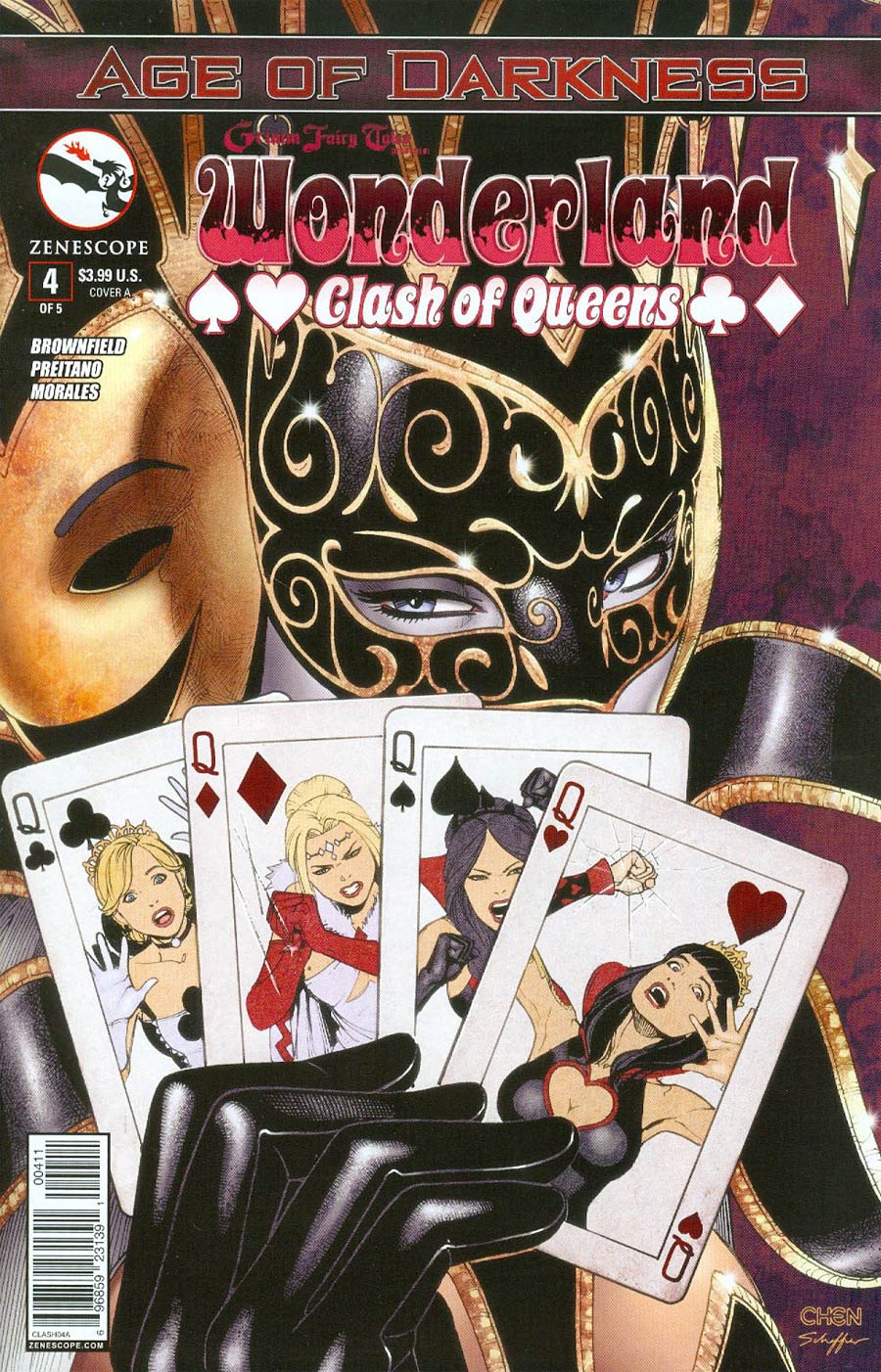 Grimm Fairy Tales Presents Wonderland Clash Of Queens #4 Cover A Sean Chen (Age Of Darkness Tie-In)