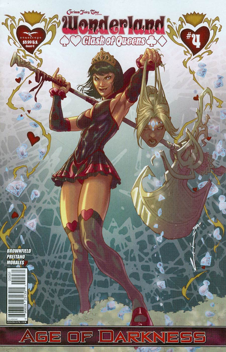 Grimm Fairy Tales Presents Wonderland Clash Of Queens #4 Cover C Emilio Laiso (Age Of Darkness Tie-In)