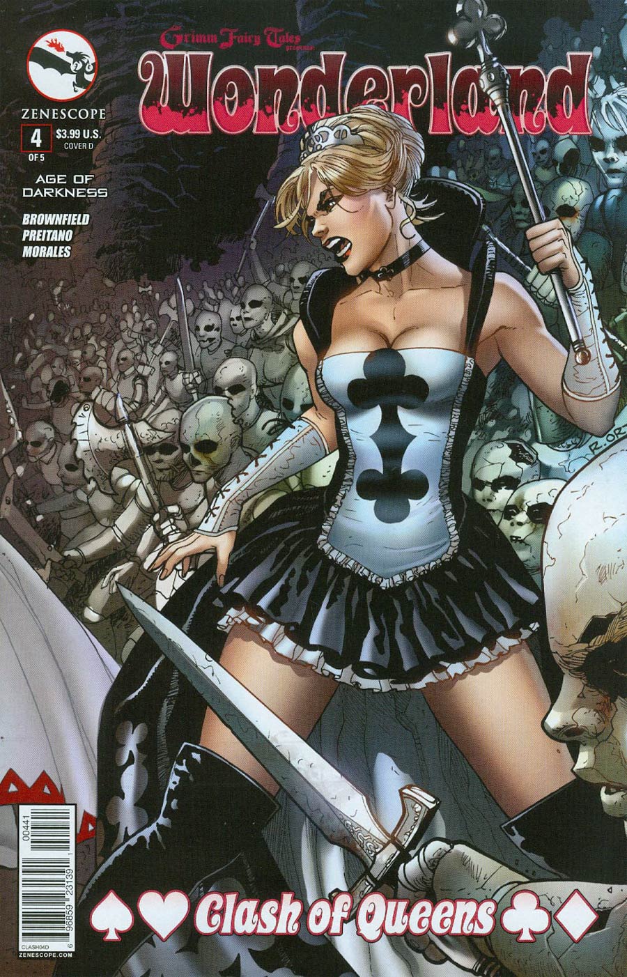 Grimm Fairy Tales Presents Wonderland Clash Of Queens #4 Cover D Richard Ortiz Connecting (Age Of Darkness Tie-In)