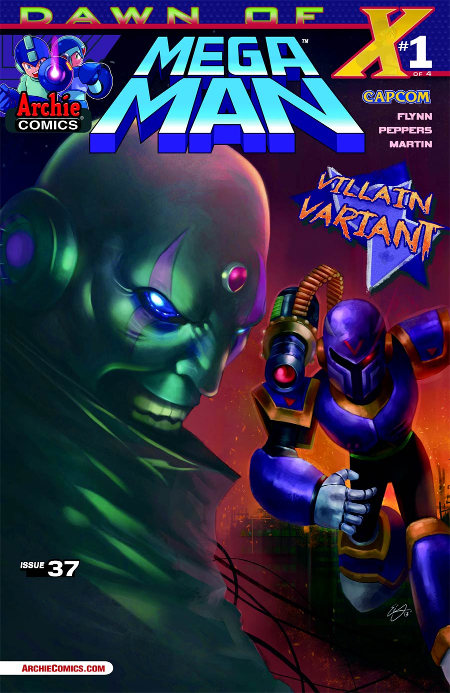 Mega Man Vol 2 #37 Cover C Variant Villain Cover