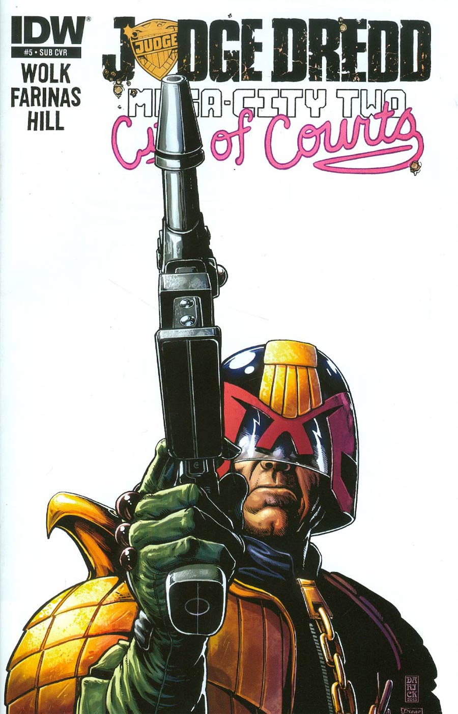 Judge Dredd Mega-City Two #5 Cover B Variant Darick Robertson Subscription Cover