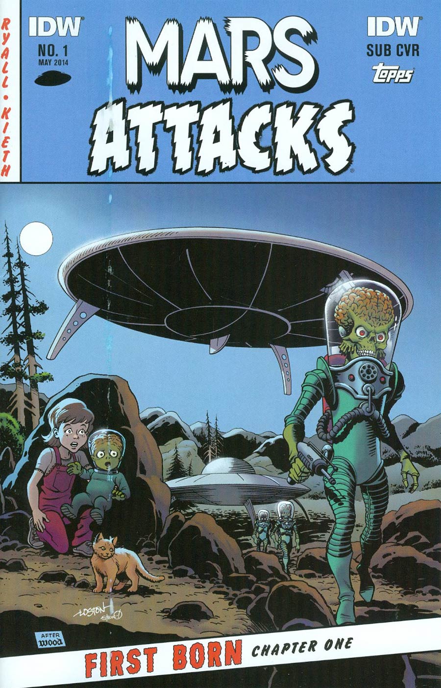Mars Attacks First Born #1 Cover B Variant Loston Wallace Subscription Cover