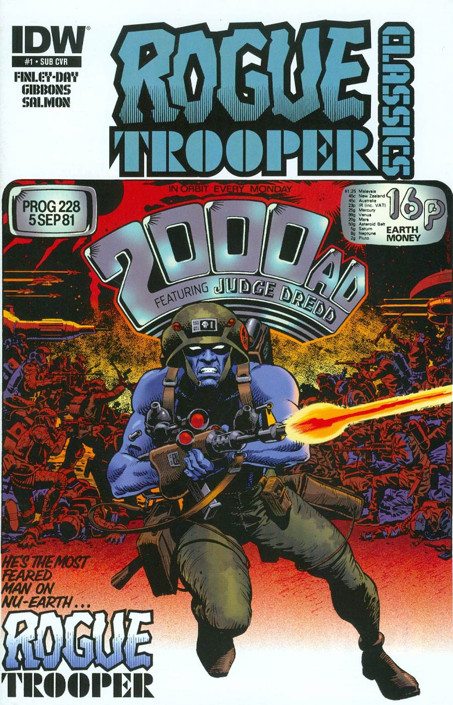 Rogue Trooper #4 Subscription Variant Comic Book 2014 IDW 