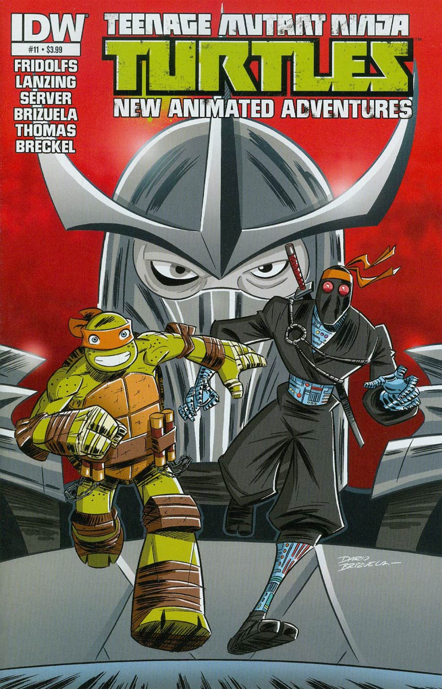 Teenage Mutant Ninja Turtles New Animated Adventures #11 Cover A Regular Dario Brizuela Cover