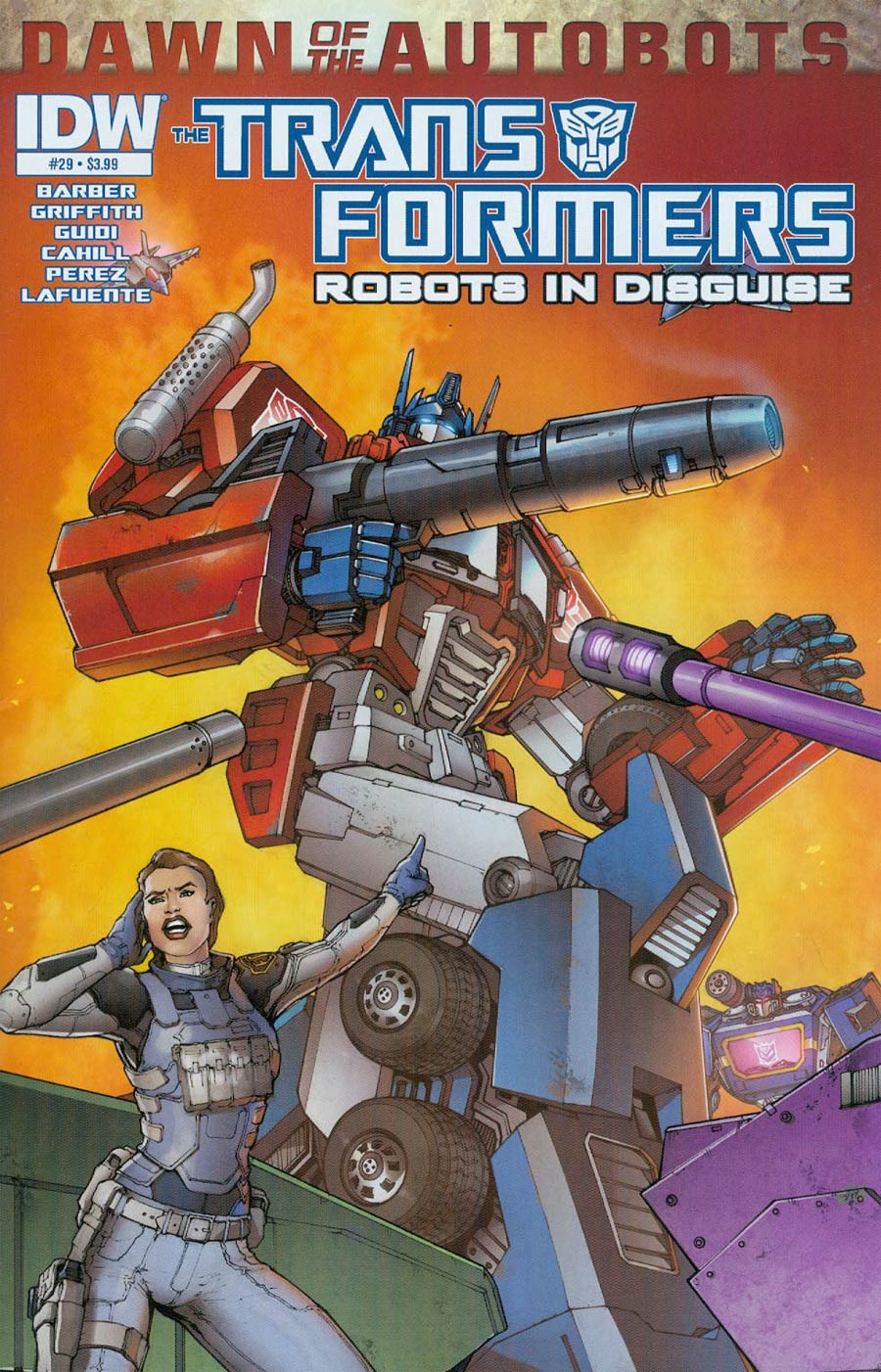 Transformers Robots In Disguise #29 Cover A Regular Andrew Griffith Cover (Dawn Of The Autobots Tie-In)