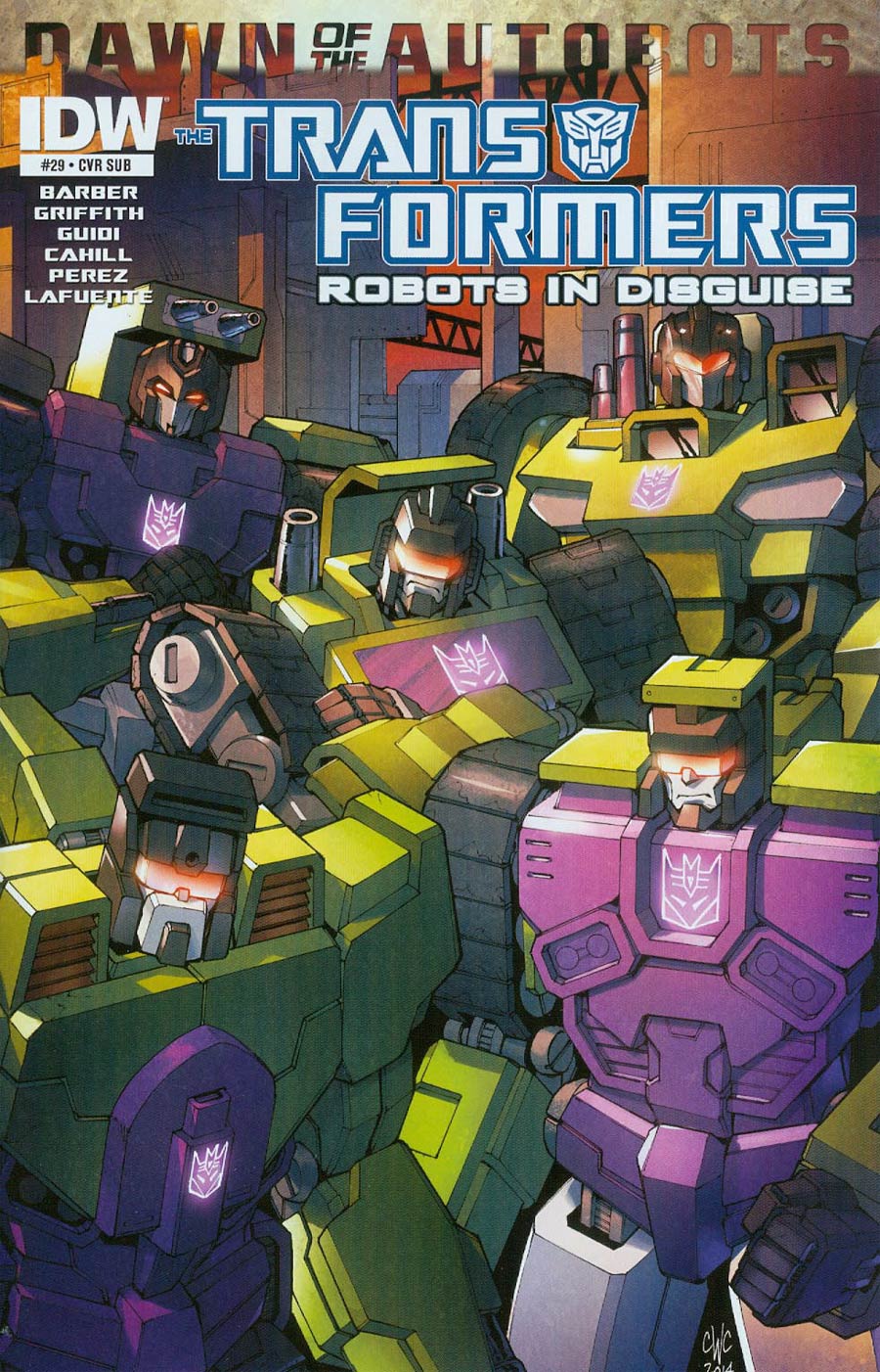 Transformers Robots In Disguise #29 Cover B Variant Casey W Coller Subscription Cover (Dawn Of The Autobots Tie-In)