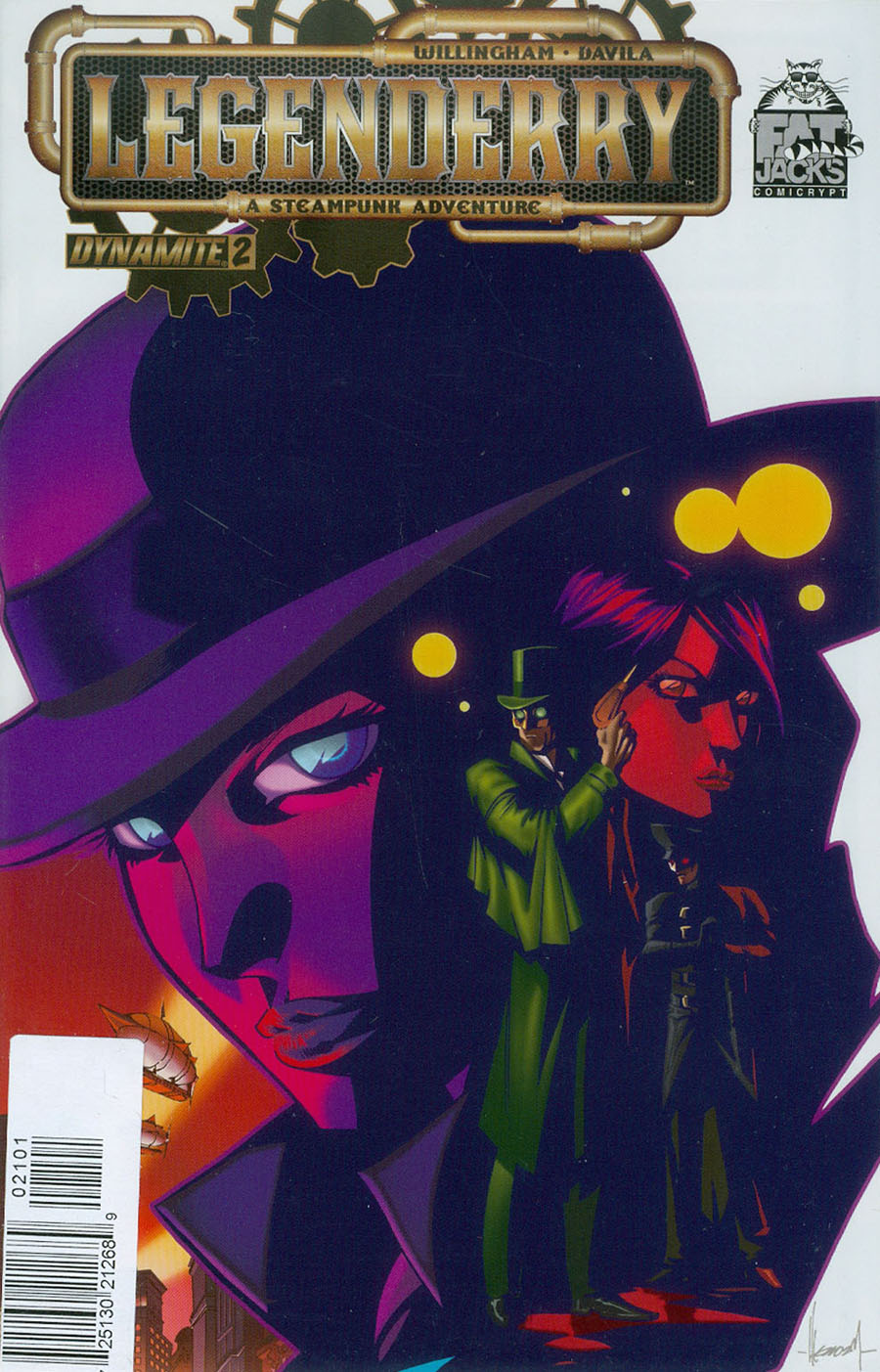 Legenderry A Steampunk Adventure #2 Cover F DF Fat Jacks Limited Edition Color Variant Cover