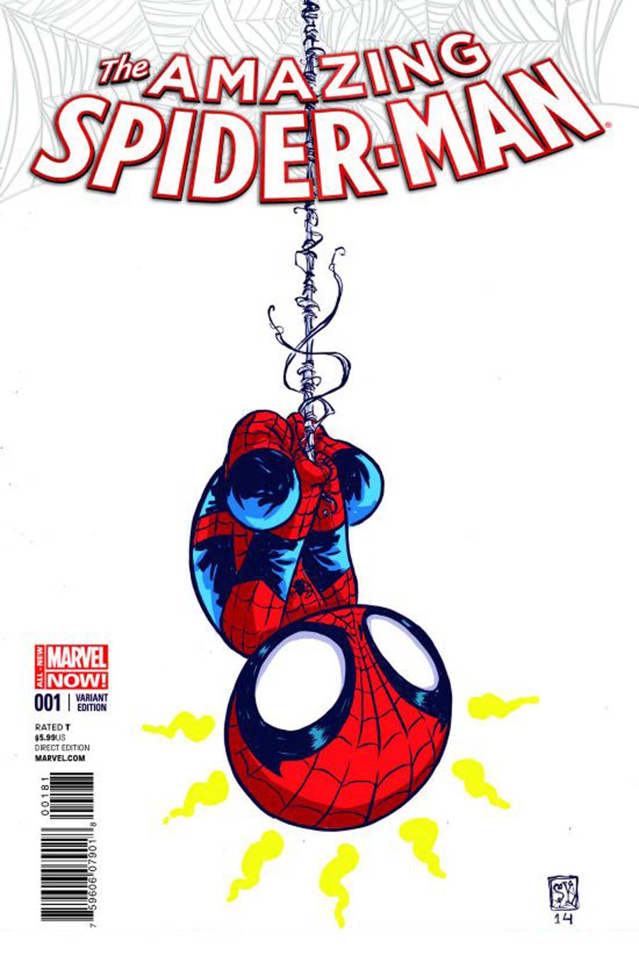 Amazing Spider-Man Vol 3 #1 Cover H Variant Skottie Young Baby Cover