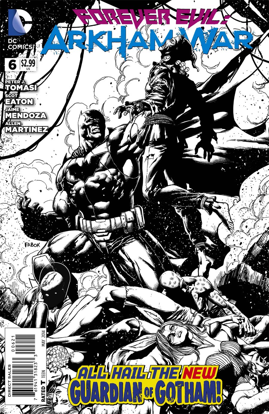 Forever Evil Arkham War #6 Cover B Incentive Jason Fabok Sketch Cover