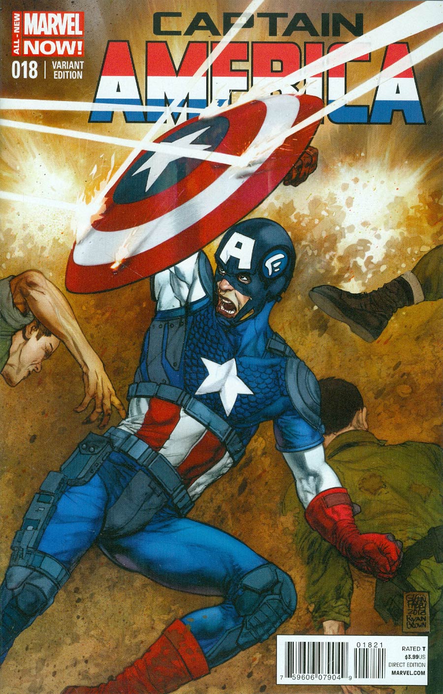 Captain America Vol 7 #18 Cover C Incentive Glenn Fabry Variant Cover