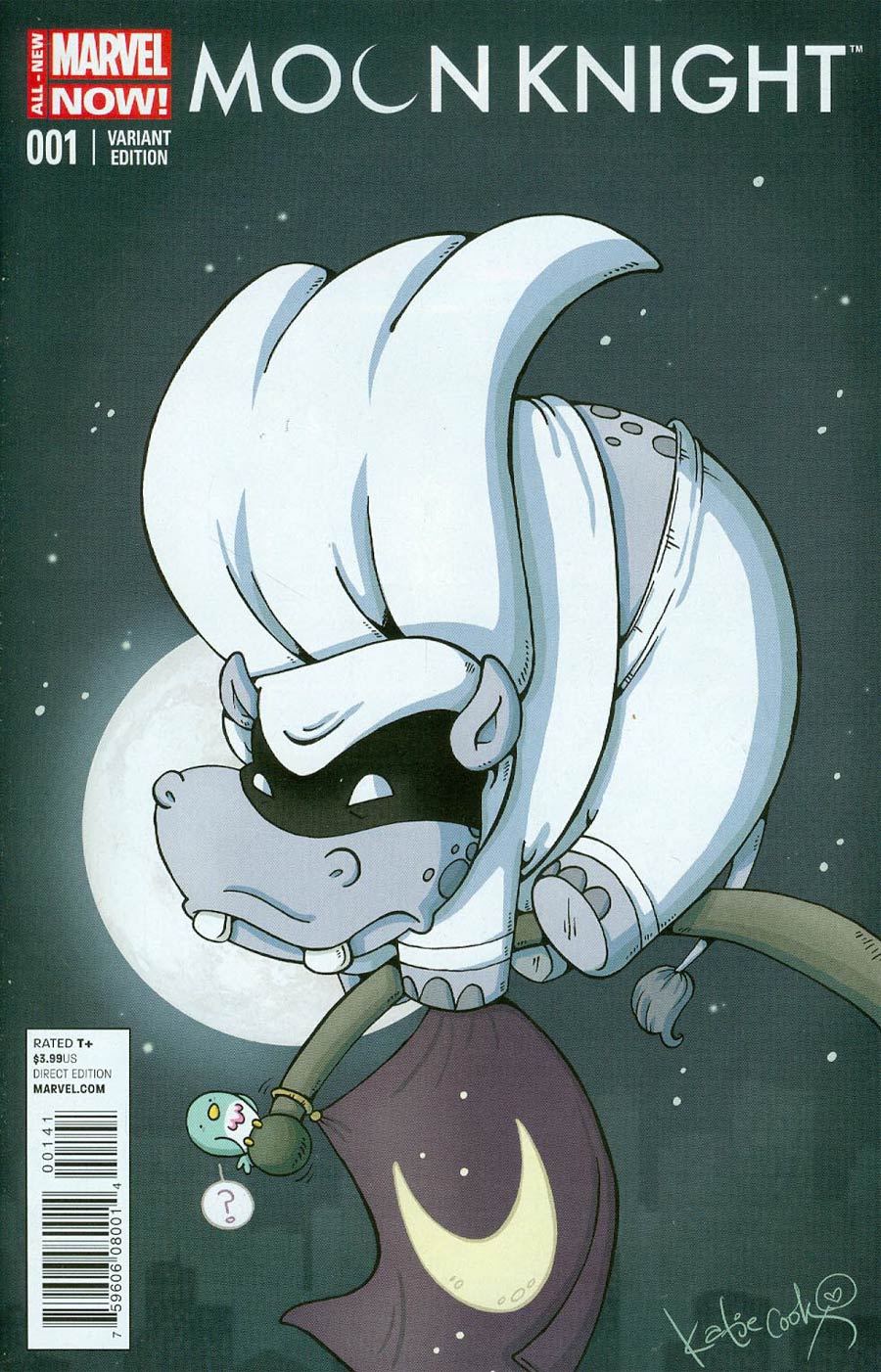 Moon Knight Vol 7 #1 Cover B Variant Katie Cook Animal Cover