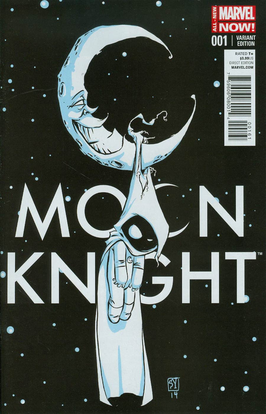 Moon Knight Vol 7 #1 Cover C Variant Skottie Young Baby Cover