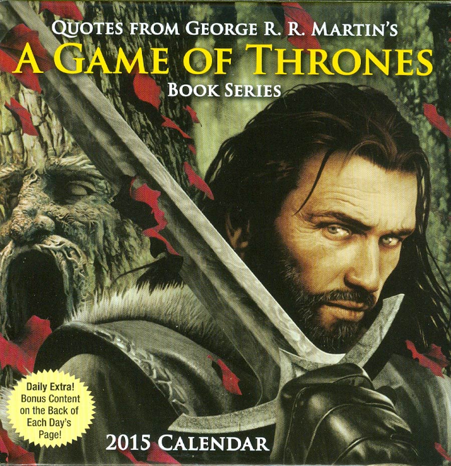 Game Of Thrones Book Series 2015 6x5-inch Page-A-Day Calendar