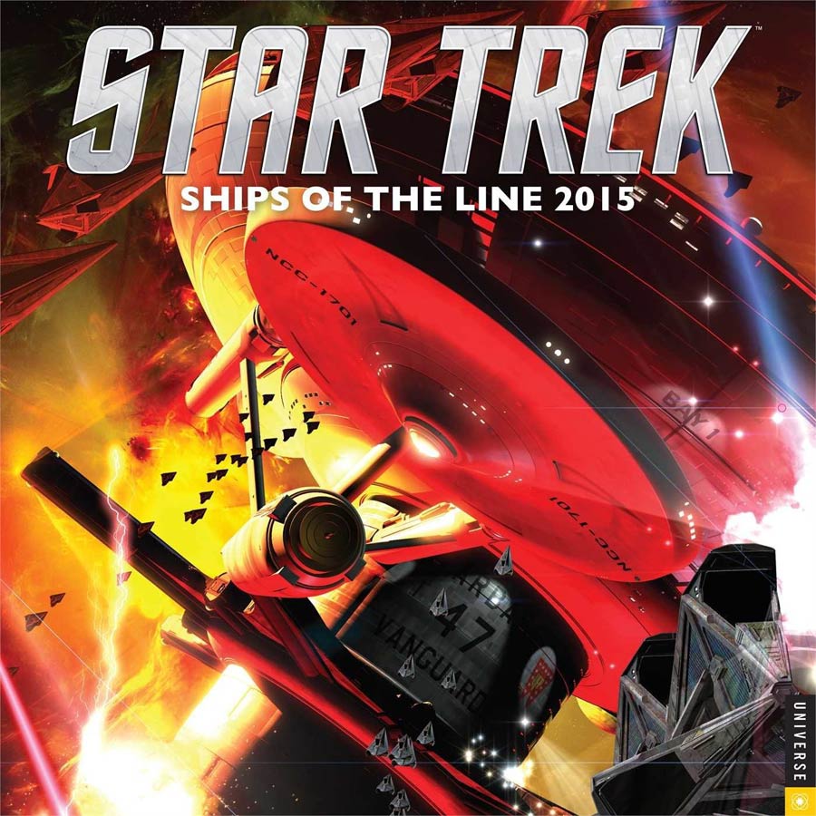 Star Trek Ships Of The Line 2015 12x12-inch Wall Calendar