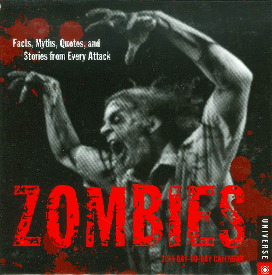 Zombies Facts Myths 2015 5x5-inch Page-A-Day Calendar
