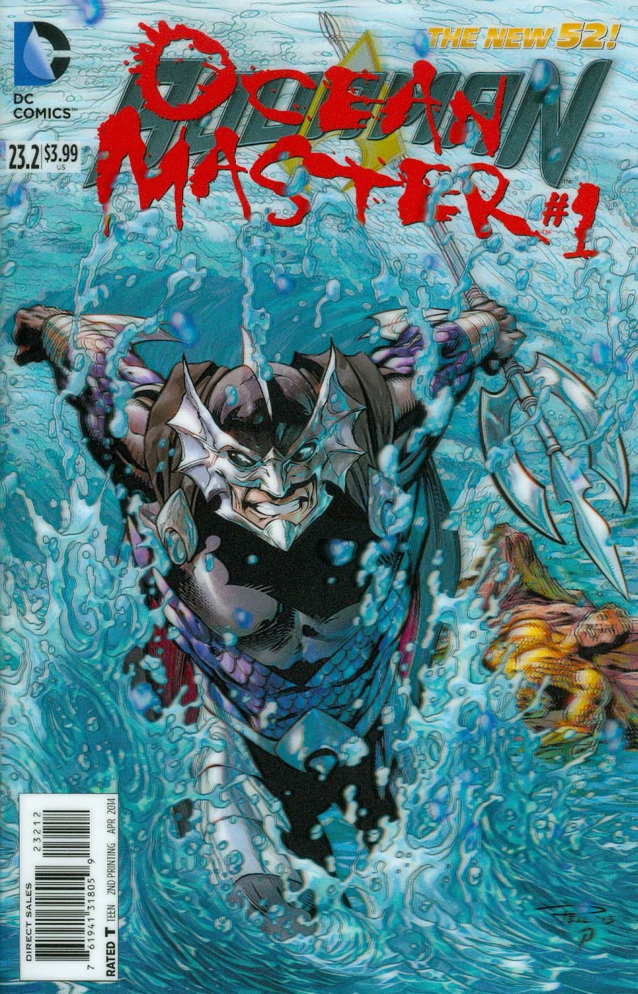 Aquaman Vol 5 #23.2 Ocean Master Cover C 2nd Ptg 3D Motion Cover