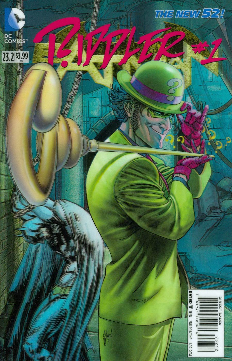 Batman Vol 2 #23.2 Riddler Cover C 2nd Ptg 3D Motion Cover