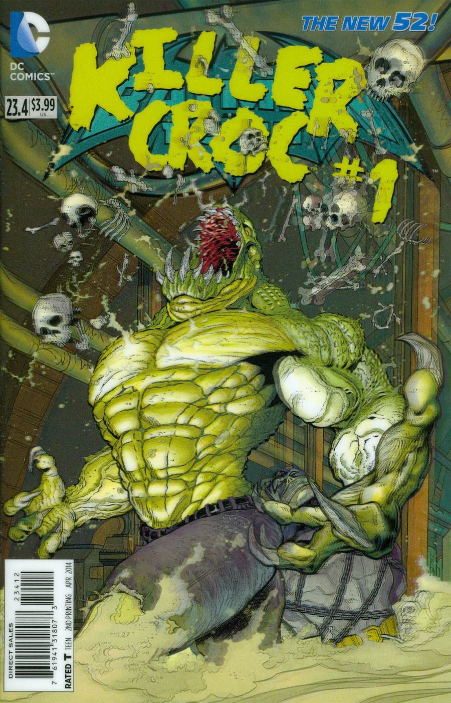 Batman And Robin Vol 2 #23.4 Killer Croc Cover C 2nd Ptg 3D Motion Cover