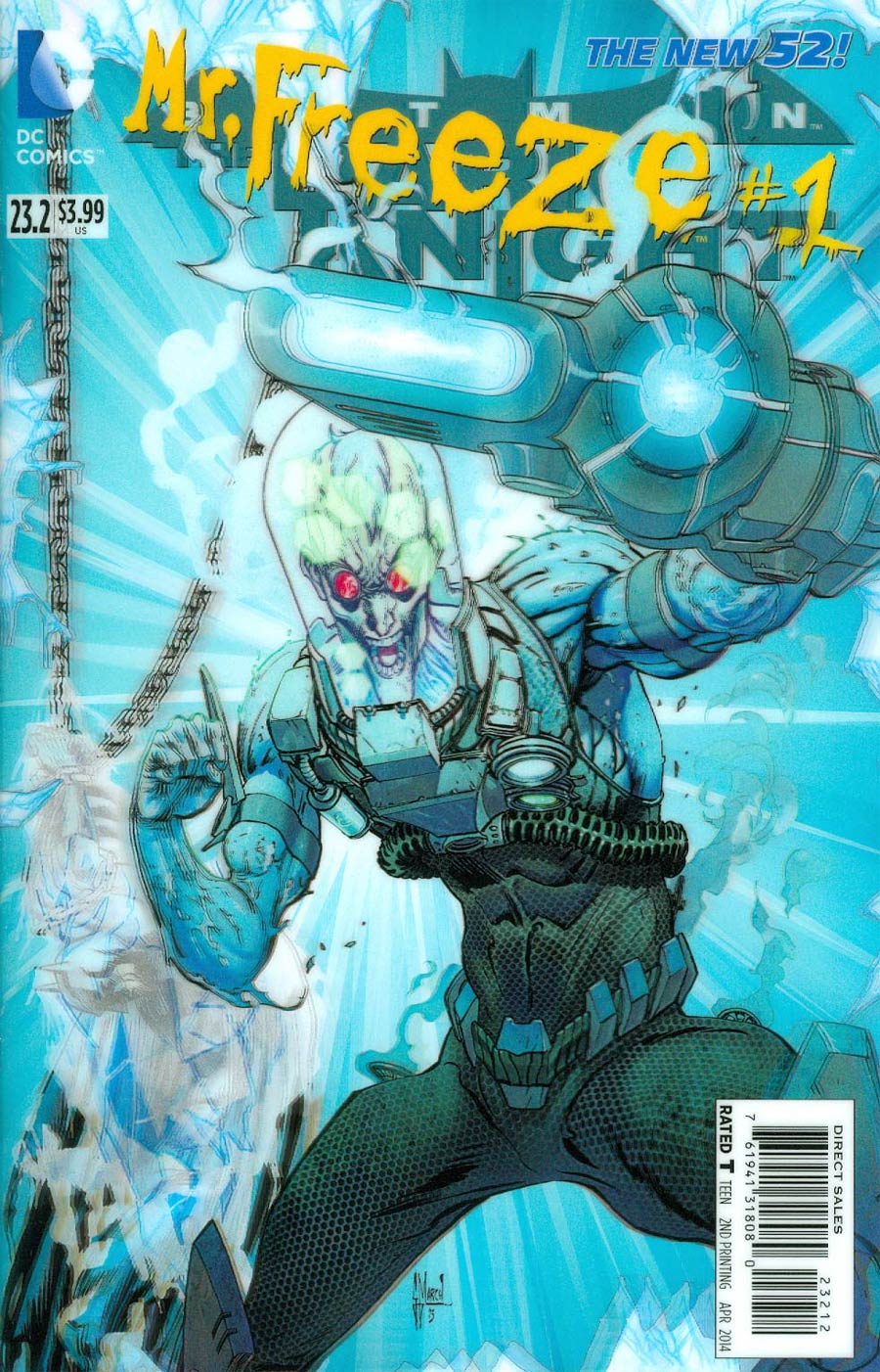 Batman The Dark Knight Vol 2 #23.2 Mr Freeze Cover C 2nd Ptg 3D Motion Cover