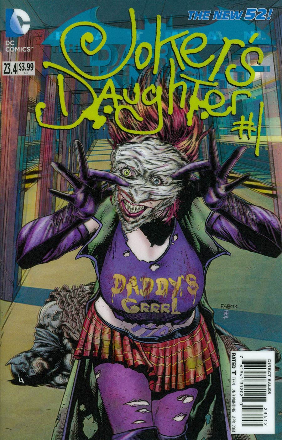 Batman The Dark Knight Vol 2 #23.4 Jokers Daughter Cover C 2nd Ptg 3D Motion Cover