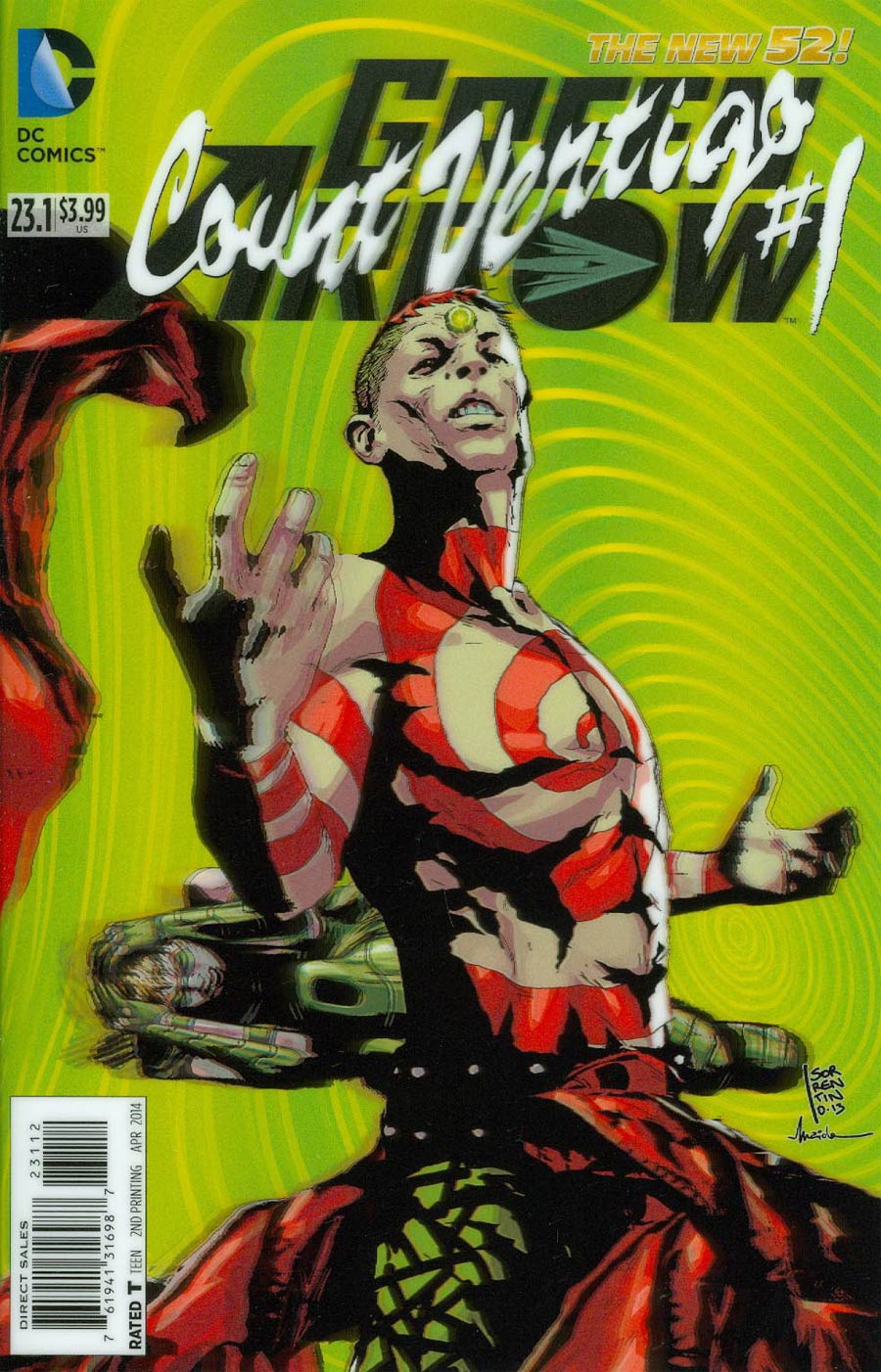 Green Arrow Vol 6 #23.1 Count Vertigo Cover C 2nd Ptg 3D Motion Cover