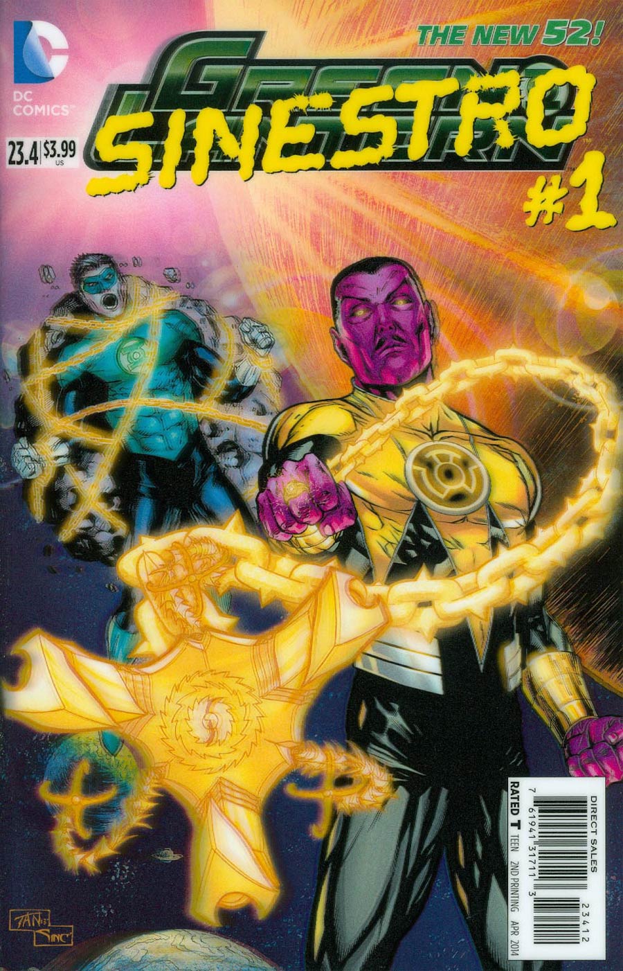 Green Lantern Vol 5 #23.4 Sinestro Cover C 2nd Ptg 3D Motion Cover