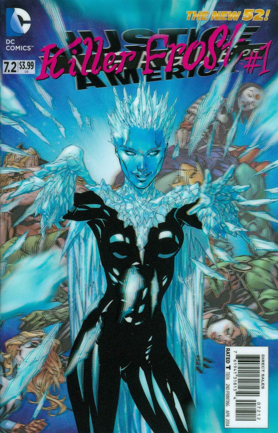 Justice League Of America Vol 3 #7.2 Killer Frost Cover C 2nd Ptg 3D Motion Cover