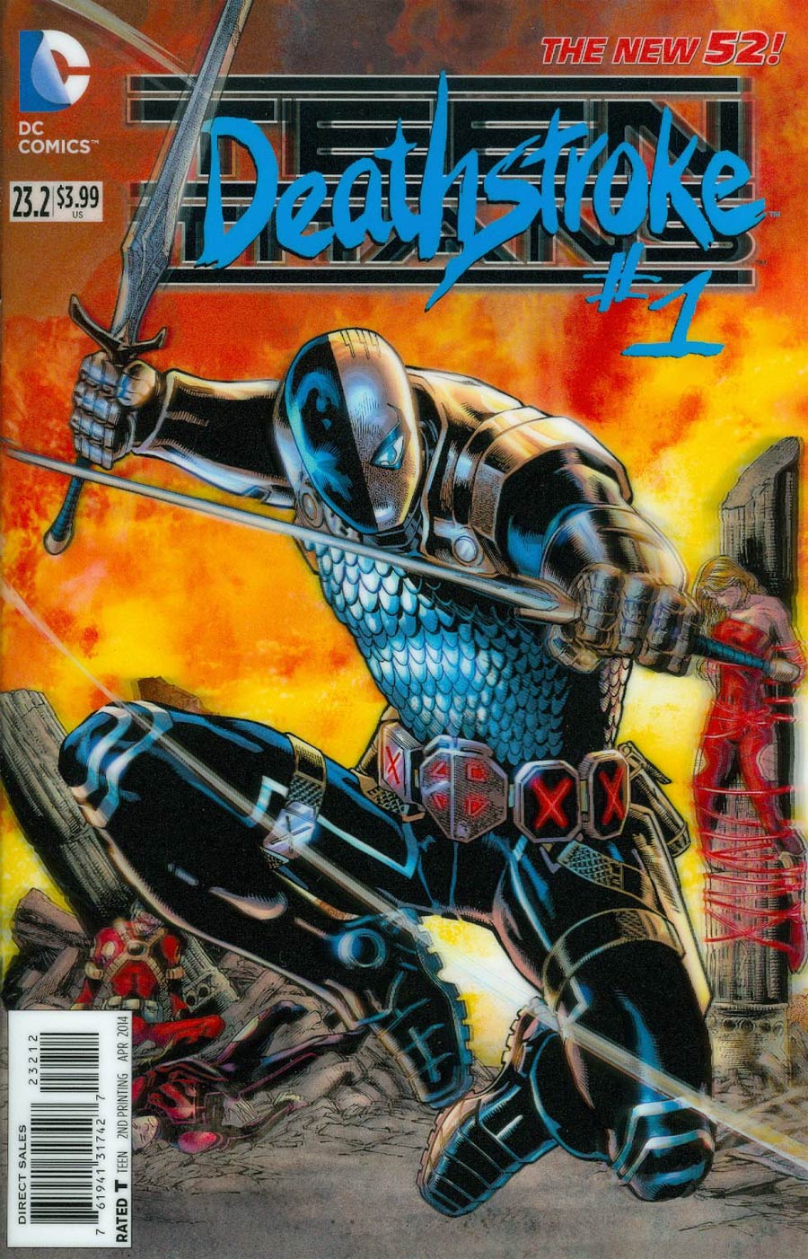Teen Titans Vol 4 #23.2 Deathstroke Cover C 2nd Ptg 3D Motion Cover