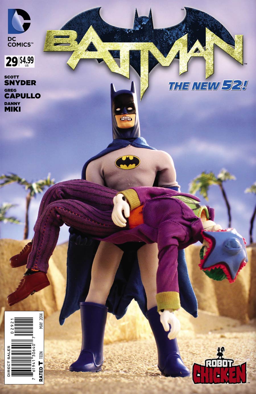 Batman Vol 2 #29 Cover E Incentive Robot Chicken Variant Cover (Zero Year Tie-In)