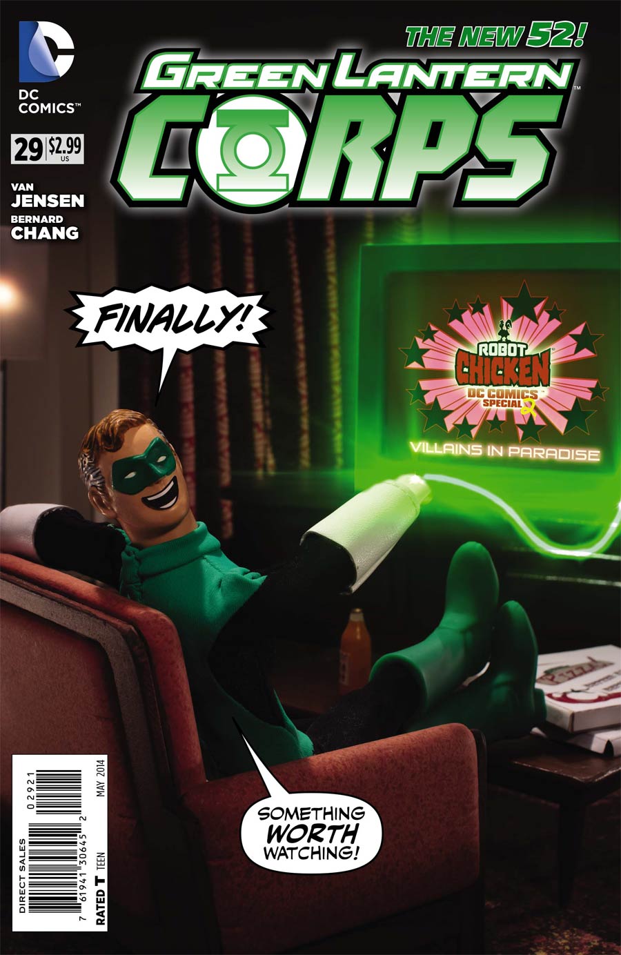 Green Lantern Corps Vol 3 #29 Cover B Incentive Robot Chicken Variant Cover