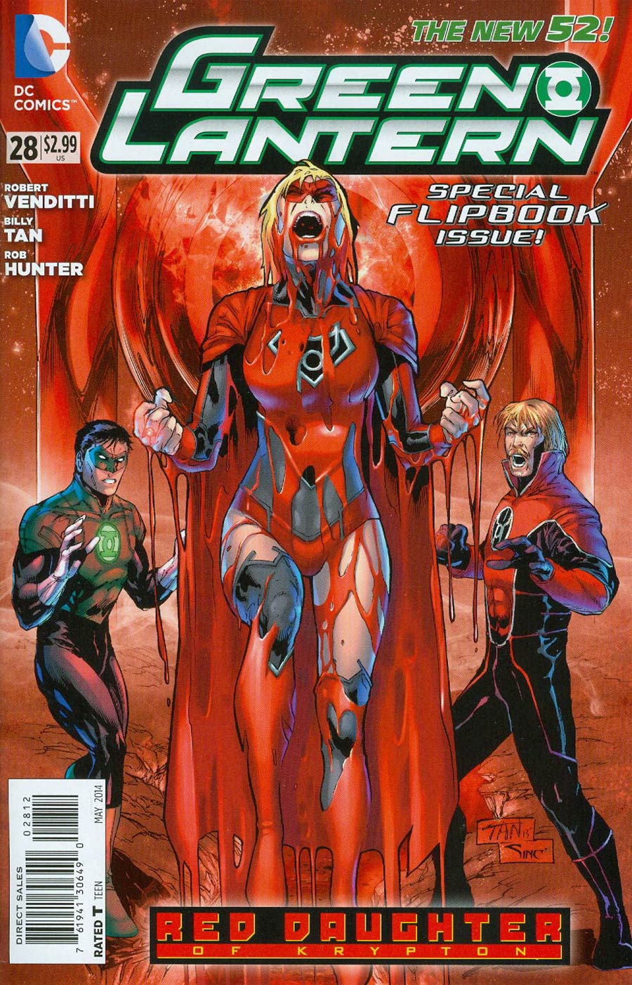 Green Lantern Vol 5 #28 Red Lanterns #28 Cover D 2nd Ptg Billy Tan Variant Cover (Red Daughter Of Krypton Tie-In)