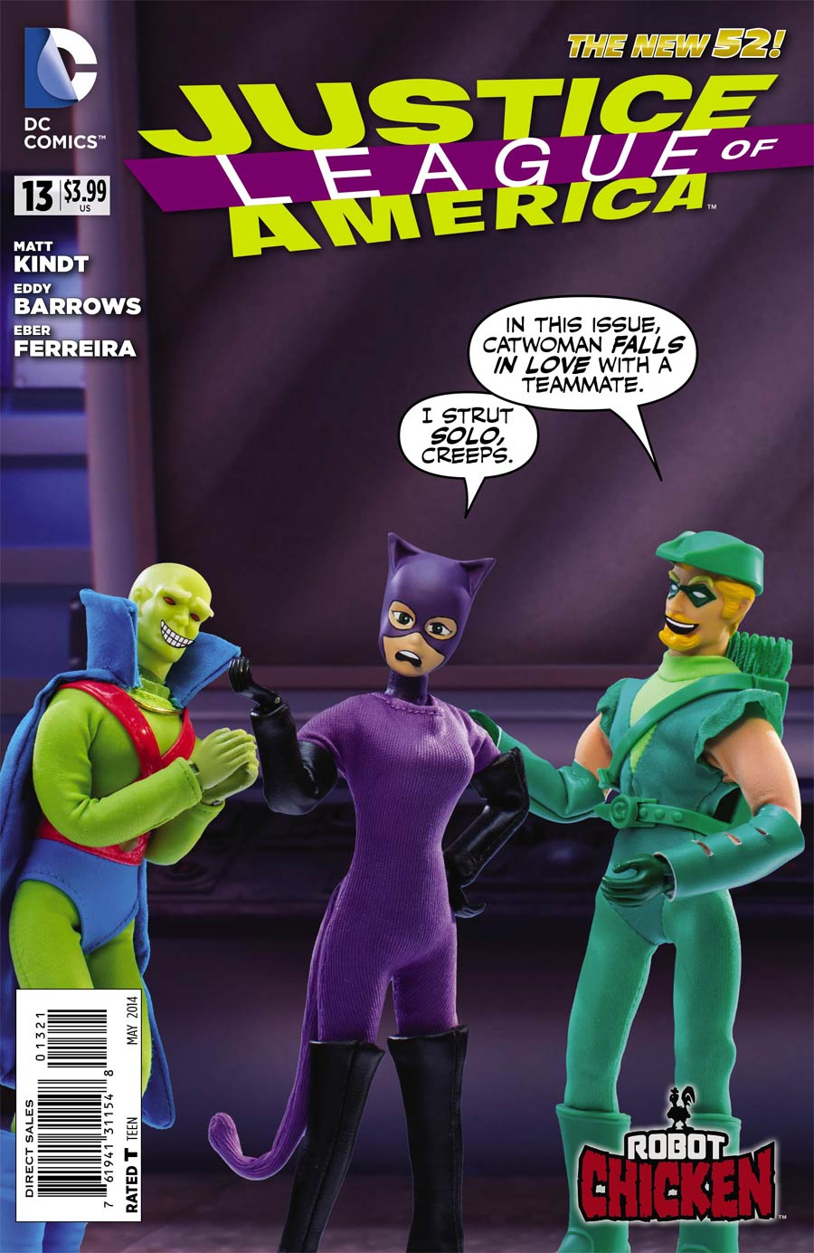 Justice League Of America Vol 3 #13 Cover D Incentive Robot Chicken Variant Cover (Forever Evil Tie-In)