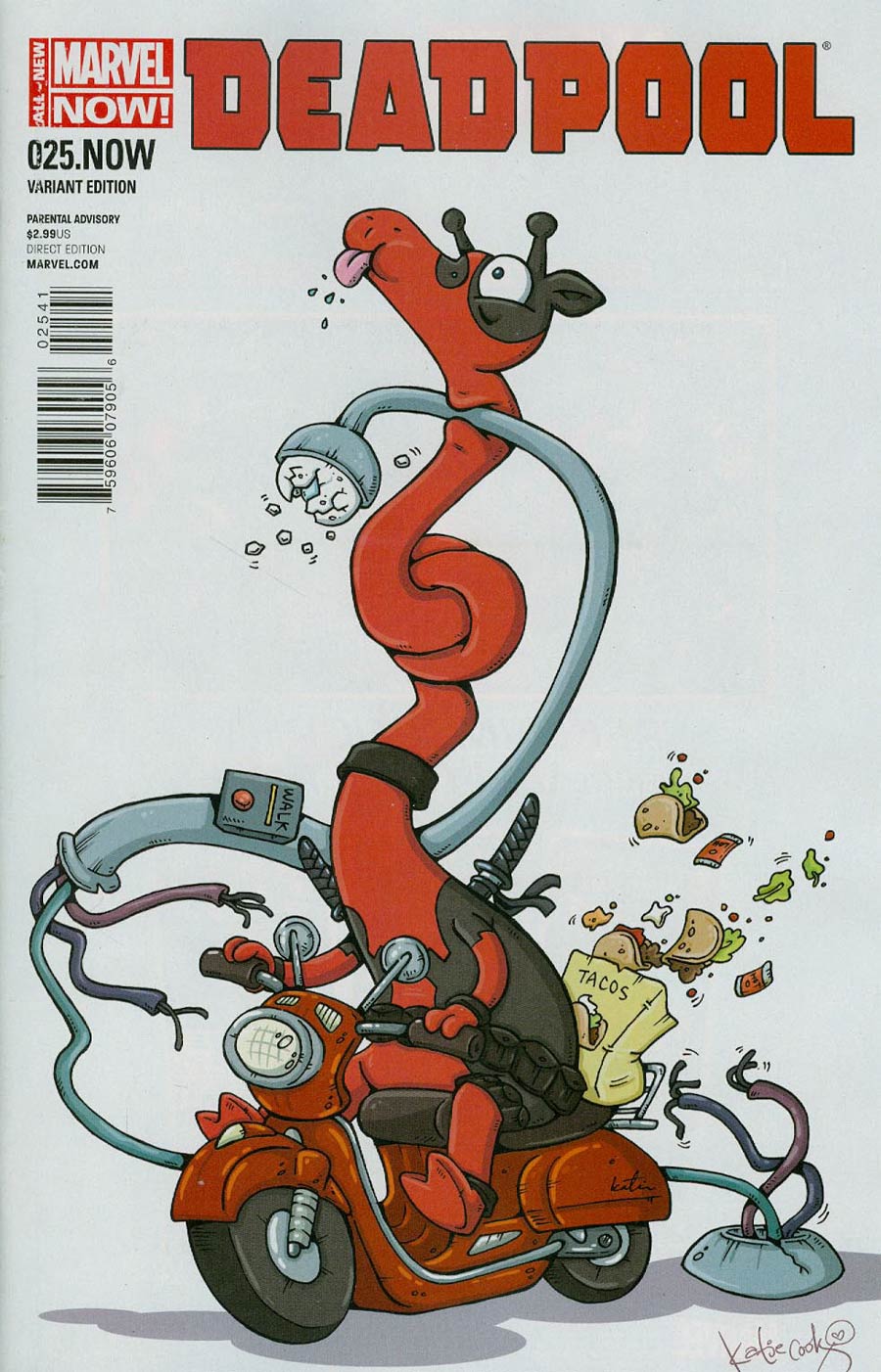 Deadpool Vol 4 #25.NOW Cover B Variant Katie Cook Animal Cover