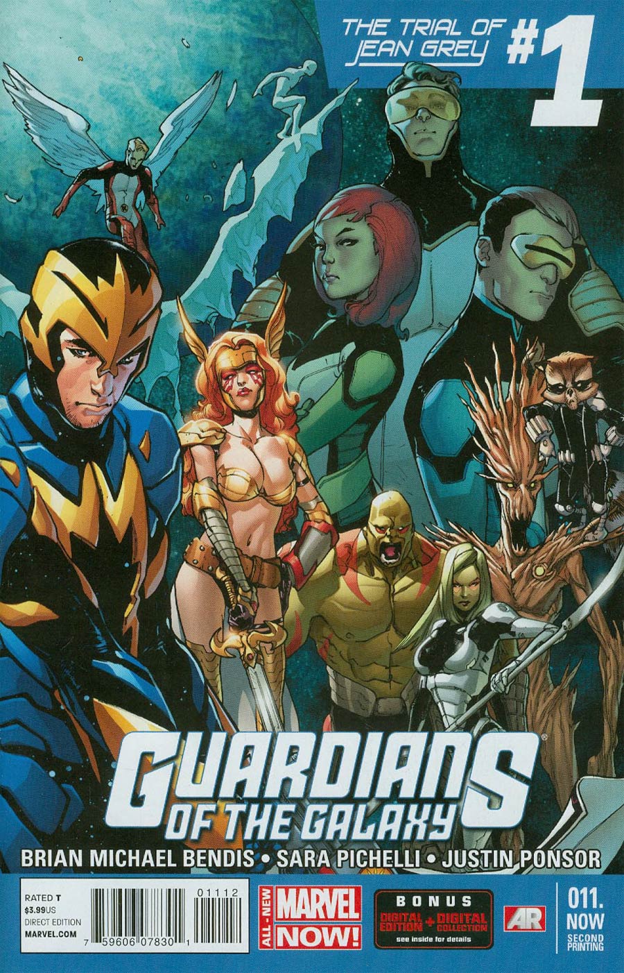 Guardians Of The Galaxy Vol 3 #11 NOW Cover G 2nd Ptg Sara Pichelli Variant Cover (Trial Of Jean Grey Part 2)