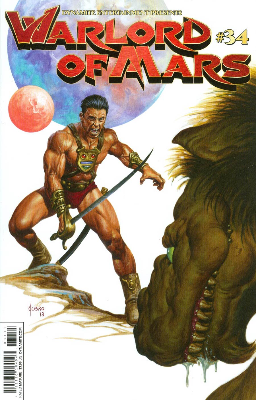 Warlord Of Mars #34 Cover A Regular Joe Jusko Cover