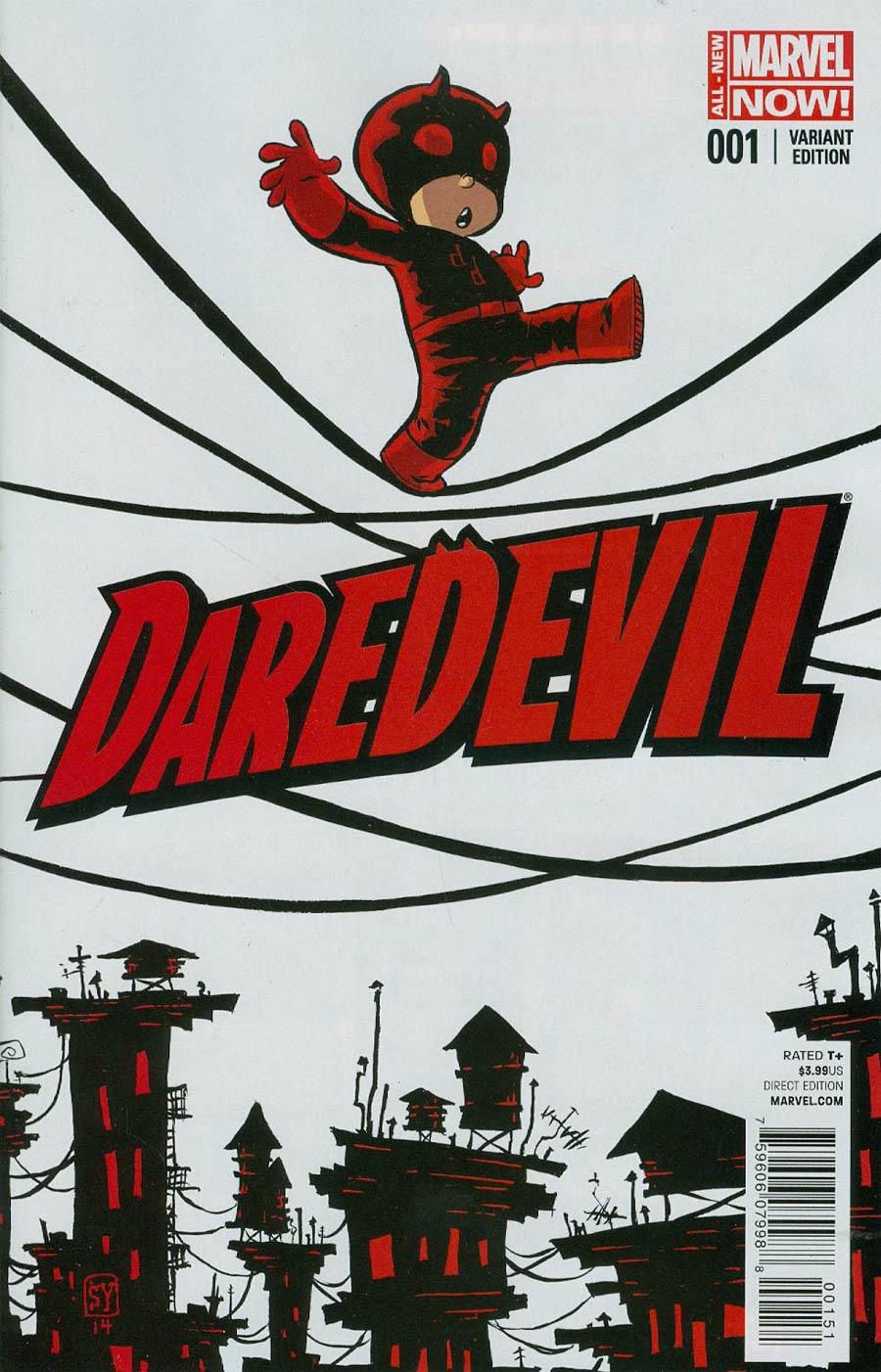 Daredevil Vol 4 #1 Cover C Variant Skottie Young Baby Cover