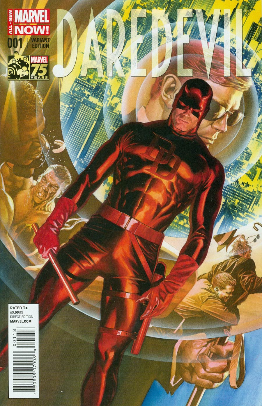 Daredevil Vol 4 #1 Cover E Incentive Alex Ross 75th Anniversary Color Variant Cover