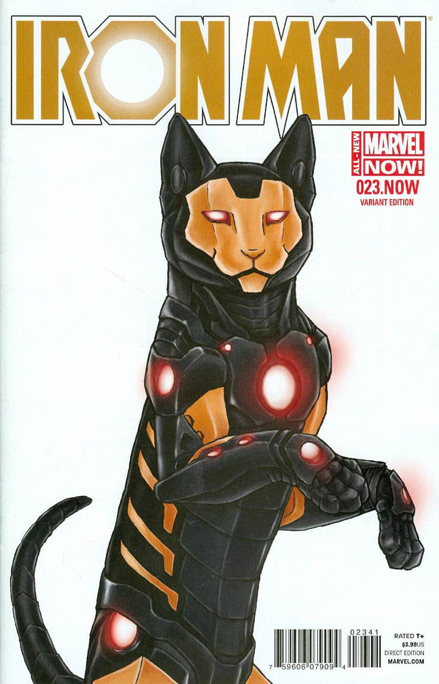 Iron Man Vol 5 #23.NOW Cover B Variant Jenny Parks Animal Cover