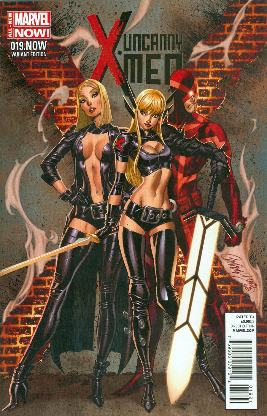 Uncanny X-Men Vol 3 #19.NOW Cover C Incentive J Scott Campbell Color Variant Cover