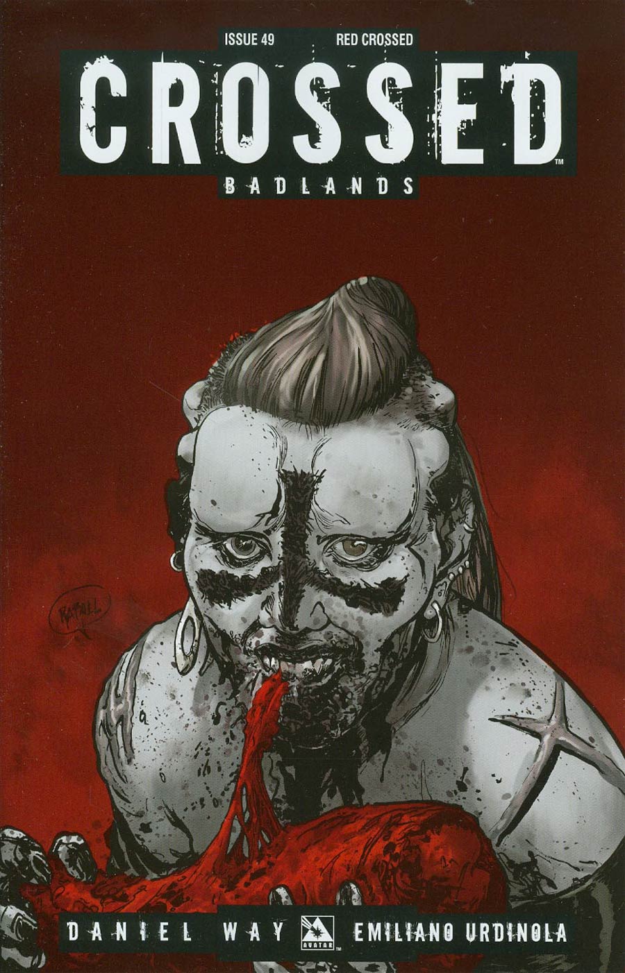 Crossed Badlands #49 Cover D Incentive Red Crossed Edition