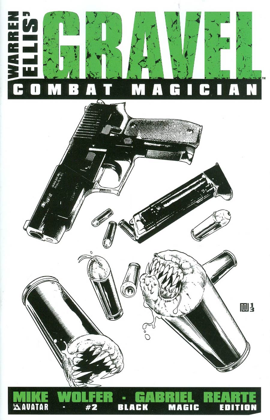 Gravel Combat Magician #2 Cover D Incentive Black Magic Cover