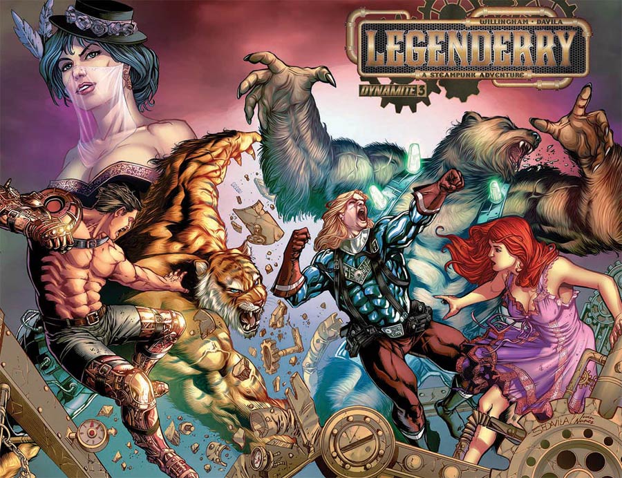 Legenderry A Steampunk Adventure #3 Cover B Variant Sergio Fernandez Davila Color Wraparound Cover