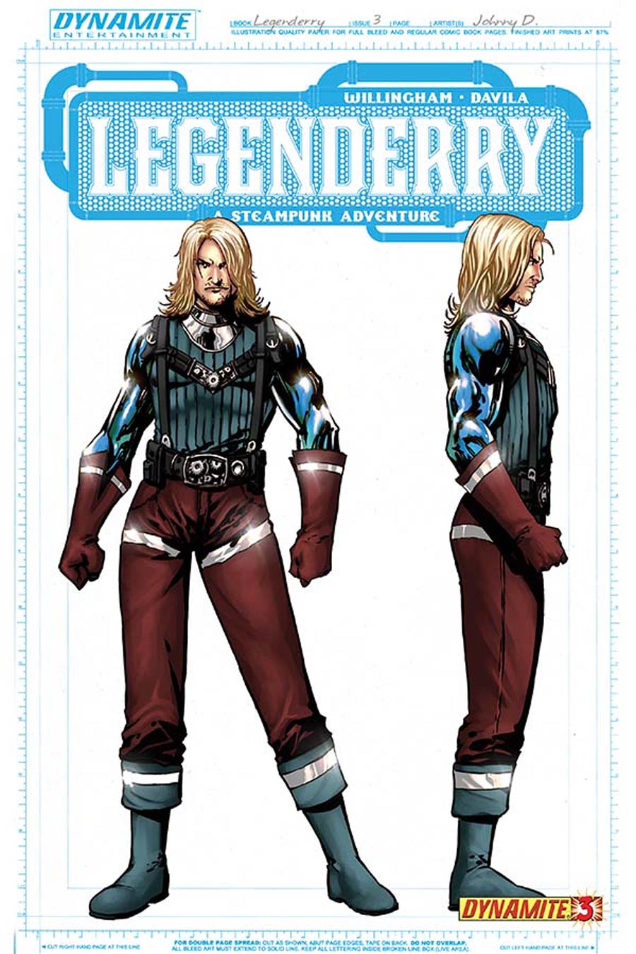 Legenderry A Steampunk Adventure #3 Cover C Incentive Captain Victory Concept Art Variant Cover