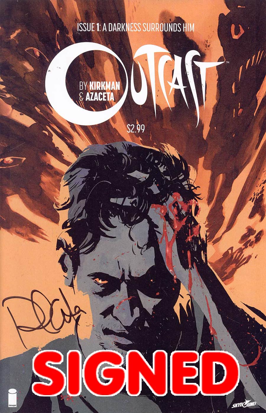 Outcast By Kirkman & Azaceta #1 Cover C Signed By Paul Azaceta